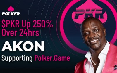 $PKR Up 250% Over 24hrs As Akon Shouts Out Polker.Game