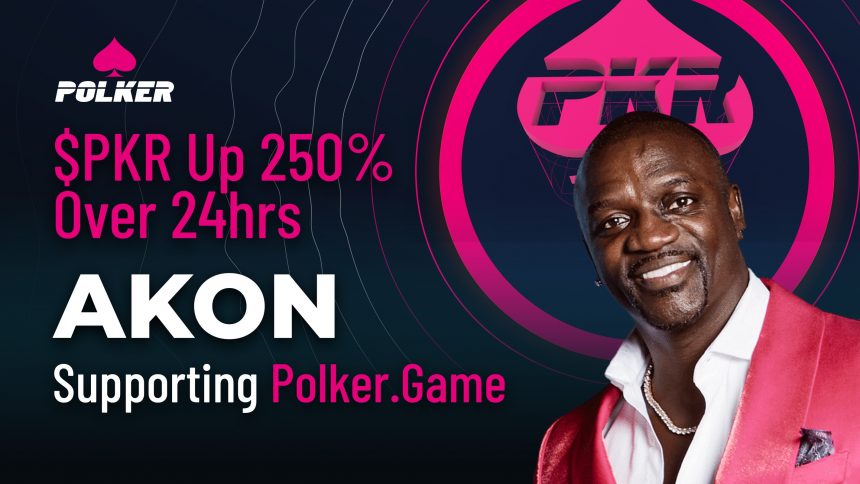 $PKR Up 250% Over 24hrs As Akon Shouts Out Polker.Game